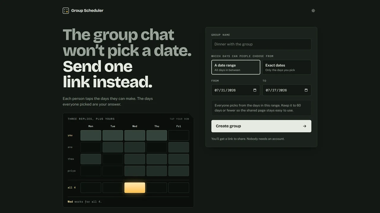 GroupScheduler